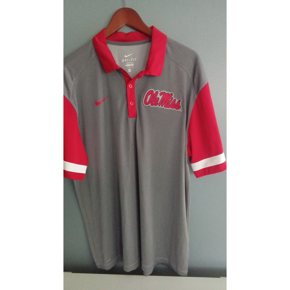 Nike Ole Miss Rebel Dri-Fit Polo XL
